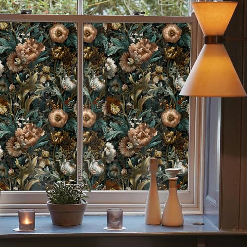 Vinilo Decorativo para Ventana 15.7x118in Marrón Verde miniatura 3
