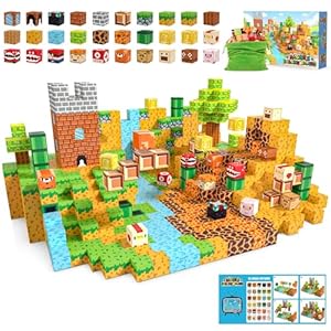 Fuwidvia Magnetic Blocks – 100PCS Magnets Cubes, Magnetic Building Blocks STEM Montessori Sensory Toys for 3 4 5 6 7 8-13 Year Old Boys Girls Birthday for Kids