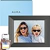 Aura mason wifi digital picture frame wirecutters best digital frame for gifting send photos from your phone quick easy setup in aura app free unlimited storage black  urban country home decor