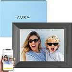 Aura Mason WiFi Digital Picture Frame | Wirecutter's Best Digital Frame for Gifting | Send Photos from Your Phone | Quick, Easy Setup in Aura App | Free Unlimited Storage | Black