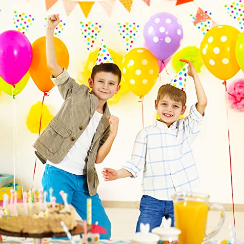 100 Pcs 12 Inch Colorful Polka Dot Balloons, Latex Balloons Assorted Colors For Happy Birthday Festival Wedding Anniversary Decoration Christmas Baby Shower Party Supplies #TOP5