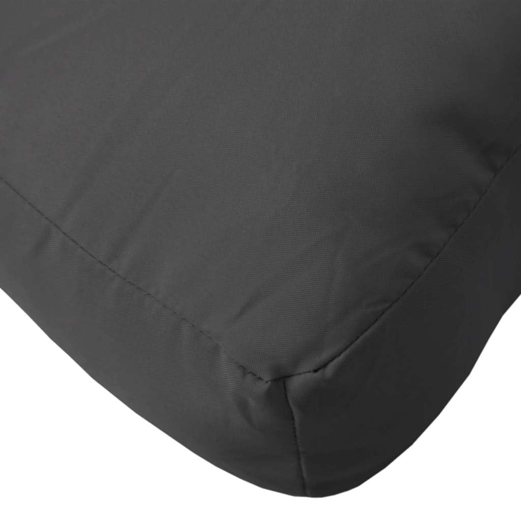 Cojín de paleta genérico negro 70 x 70 x 12 cm poliéster | Relleno de fibra hueca, confort ultra suave, uso interior y exterior, fácil de limpiar