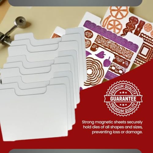 Image of ArtBin 6979AA Magnetic Die Sheet Set 9-Pack, Die Organizers, Magnetic Organizer Sheets, 3 Sheets [2-Pack], White