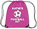 Fuchsia personalisierbar Fußball Kit mit Namen 'Kinder 'S GYM/PE/drawsting Bag (Go To hinzufügen Geschenk Optionen,..... Name in Geschenk Nachricht eingeben finden Sie... und speichern)