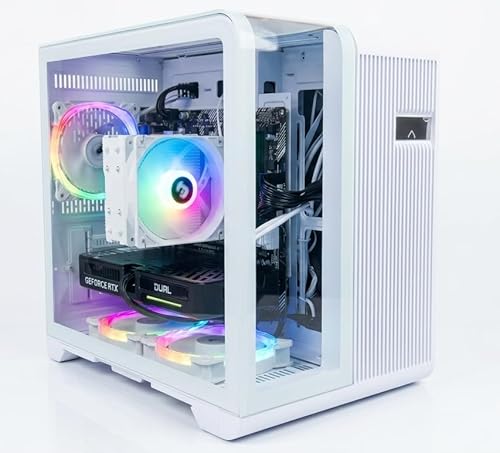 High-Performance Gaming PC | AMD Ryzen 9 3900x | RTX 5060 8GB | 32GB RAM | 1TB SSD | Wi-Fi 6 | 500W PSU | Sleek White Case | RGB Lighting | Digital Display