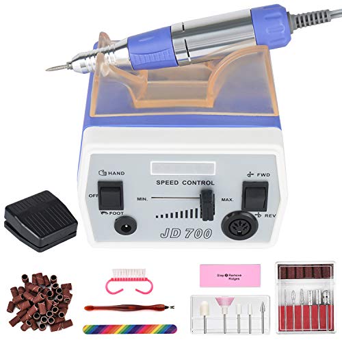 yinhua Nail Drill Machine Professional Nail Drill Electric Nail File Machine 30,000RPM Acrylic Nail Drill for Acrylic Nails Professional Manicure Drill Manicure Grinder Machine Blue