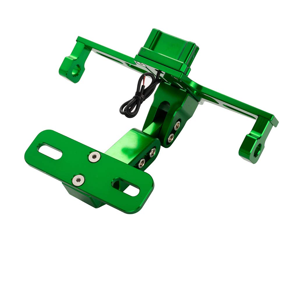 Yecnecty Motorrad Seiten-Montage LED Kennzeichenlicht - Universal