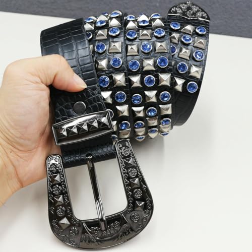 Studded Belt For Men & Women, Punk Rock Y2K Belt Ladies Belt For Jeans Pants Dresses4