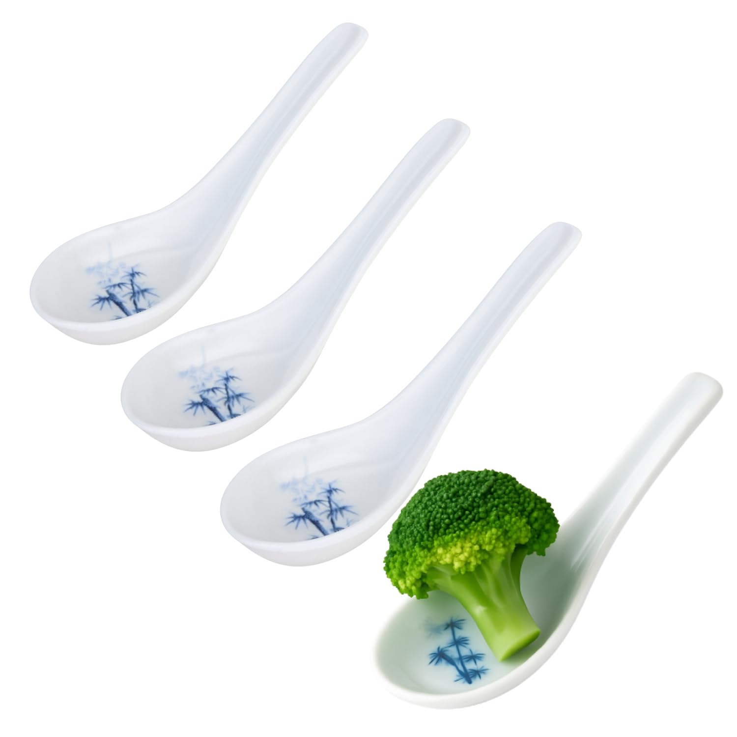 spoon 4点 Amazon.com: JapanBargain 2323x4 Set of 4 White Bamboo Japanese