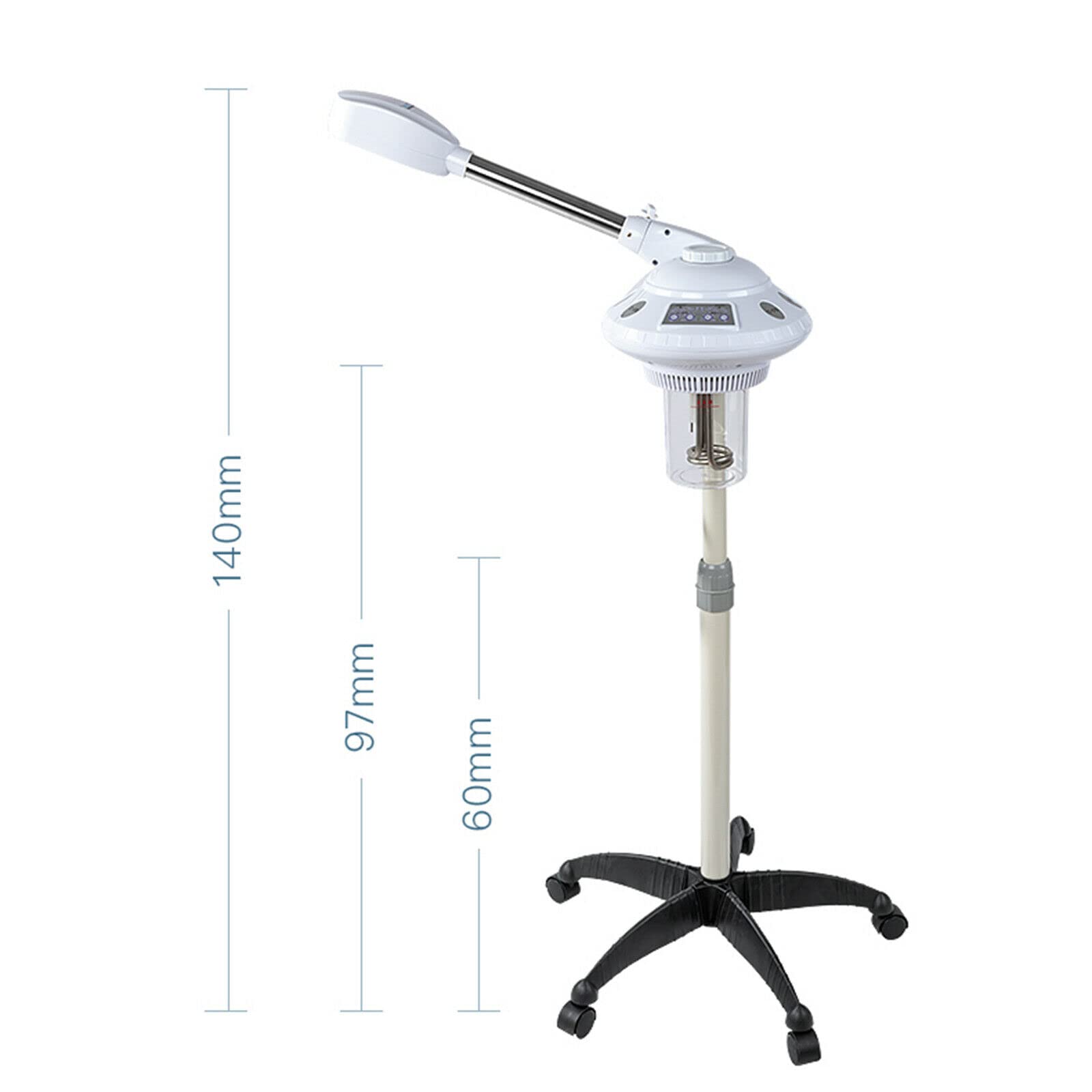 Vaporizador Facial Profesional 750 W Sauna Facial Ozono Difusor Aromaterapia Vapor Caliente Spa Belleza