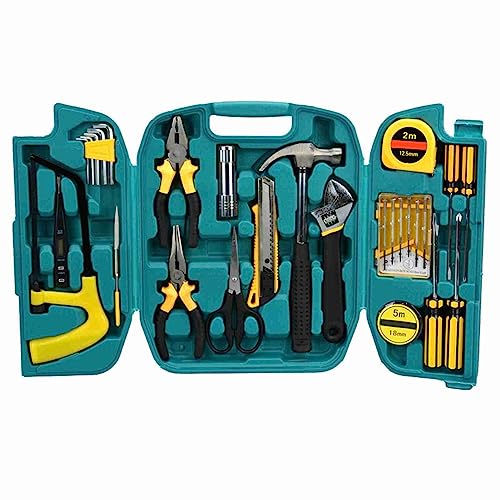 Kit de herramientas combinadas para reparación doméstica 27 piezas miniatura 1