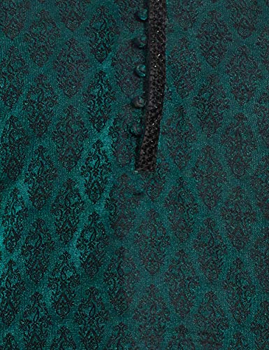 Image of Manyavar Men's Jacquard Hand Embroidered Kurta Churidar Set (2pcs)