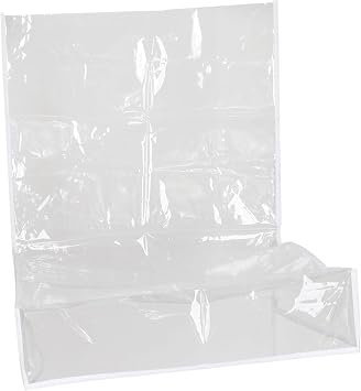 Yajuyi Clear Slipcover Dining Room Chair Cover Pet Claws Chair Seat Cover Reusable Scratch Resistant Easy Clean Dining Chair Cover, 58x53x45cm