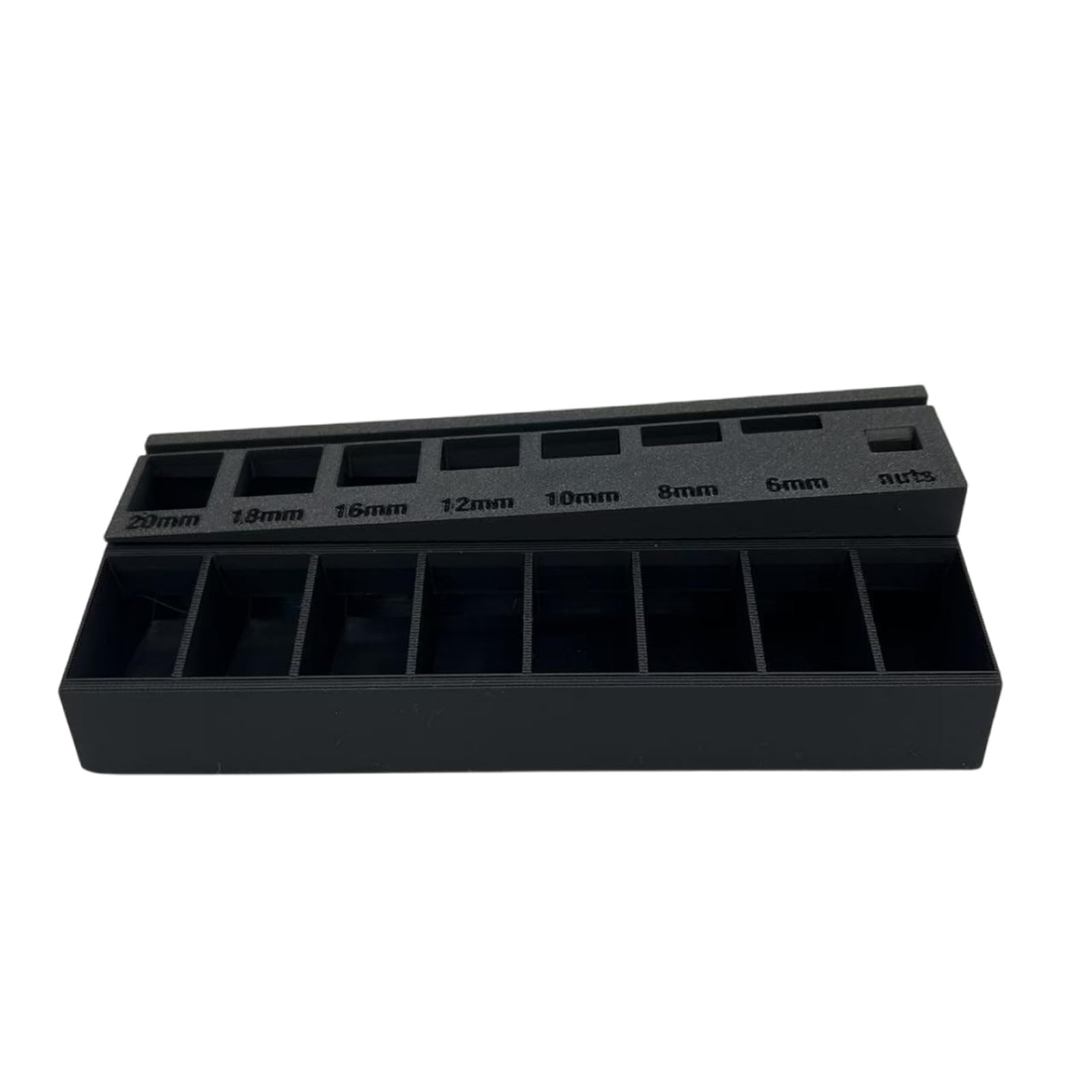 Tfaoys Black Dividers Bolt Sorter Cartons Featuring Stereoscopic Published Slots And Permanent Construction For Hardware Sorting Stereoscopic Published Hardware Sorter