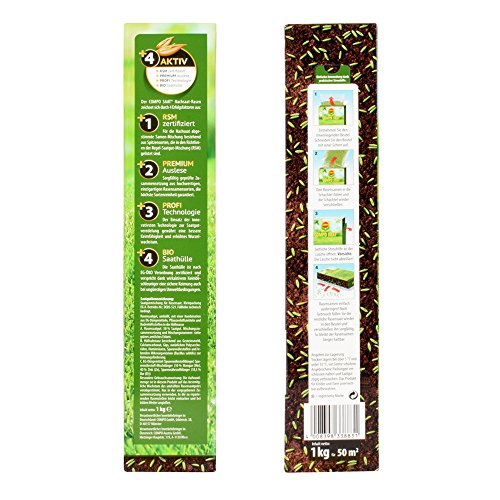 COMPO SAAT nazaaigazon, graszaad, speciaal nazaaimengsel met effectieve kiemversneller, 1 kg, 50 m² - Afbeelding 4