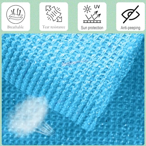 Protection UV brise vue opaque bleu 305 x 450 cm résistant - 3