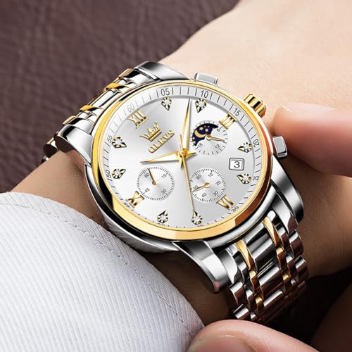 Image of OLEVS GELATU Mens Watch Automatic Tourbillon Wristwatch Skeleton Mechanical Self Winding 50M Waterproof Sapphire Crystal Square Male Watches Yellow /White /Black /Green