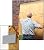 Prime-Line S 5100 Hurricane Board-Up Clips, Fits 1/2 inch Thick Plywood, Zinc-Plated Steel, For Brick, Wood and Stucco, (2-pack)0,Black