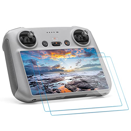 JTSONN DJI Mini 3 Pro Zubehör HD Displayschutzfolie aus Gehärtetem Glas Schutzfilm für DJI RC Displayschutz Fernbedienungs DJI Mini 3 pro Displayschutz (2 Pack) Cover
