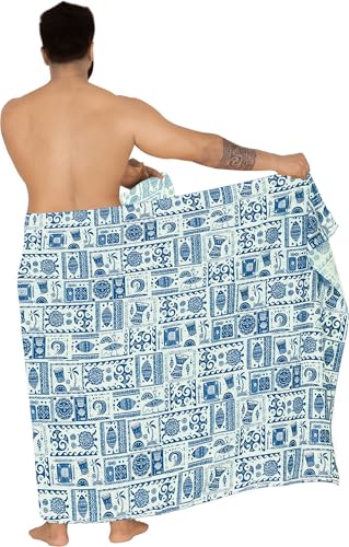 LA LEELA Men's Sarong Wraps Swim Beach Cover Ups3