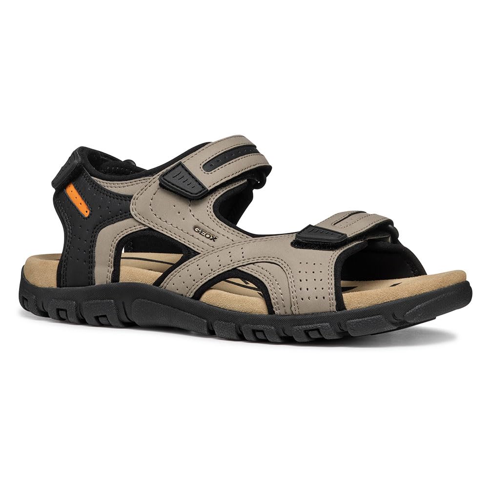 Geox Men's UOMO SANDAL STRADA D Sport, Sand, 10.5 UK