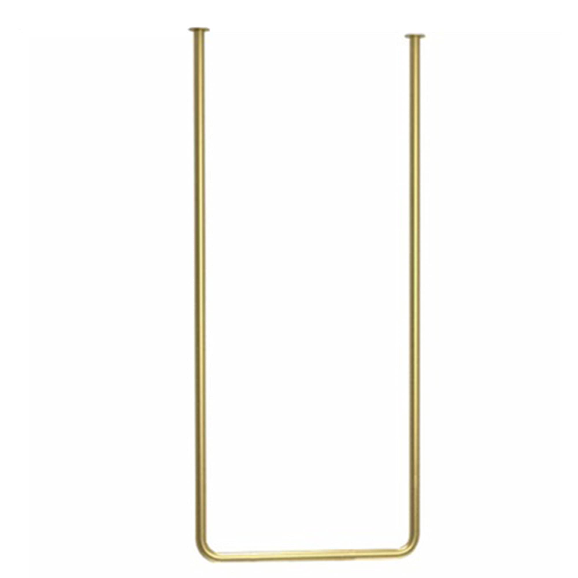 JKJZSALJ Heavy Clothes Rails, Iron Hangers In Retail Stores, Ceiling Hangers In Bridal Shops, Metal Clothing Display Racks,Golden,120cmx120cm