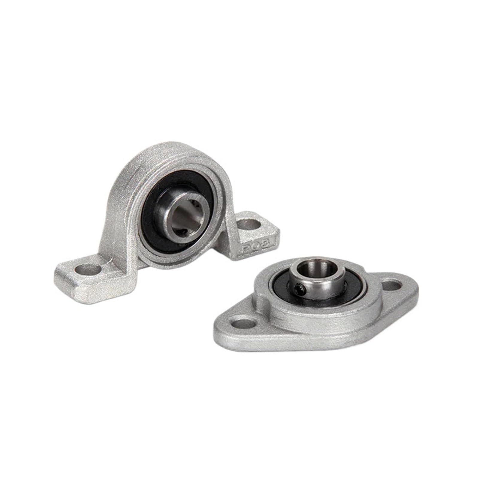 Roulement en alliage de zinc avec siège 8 mm 10 mm 12 mm 20 mm 25 mm 30 mm Support monté sur palier à semelle KP08 KP000 KP001 KP004 KP005 KP006(10Pcs,KP002 15mm)