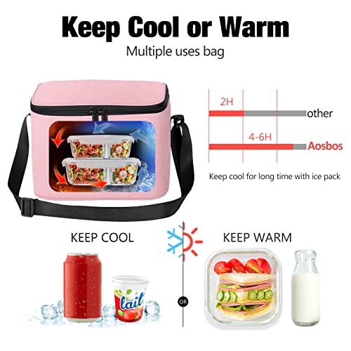Aosbos Borsa Frigo, Borsa Termica Porta Pranzo con...