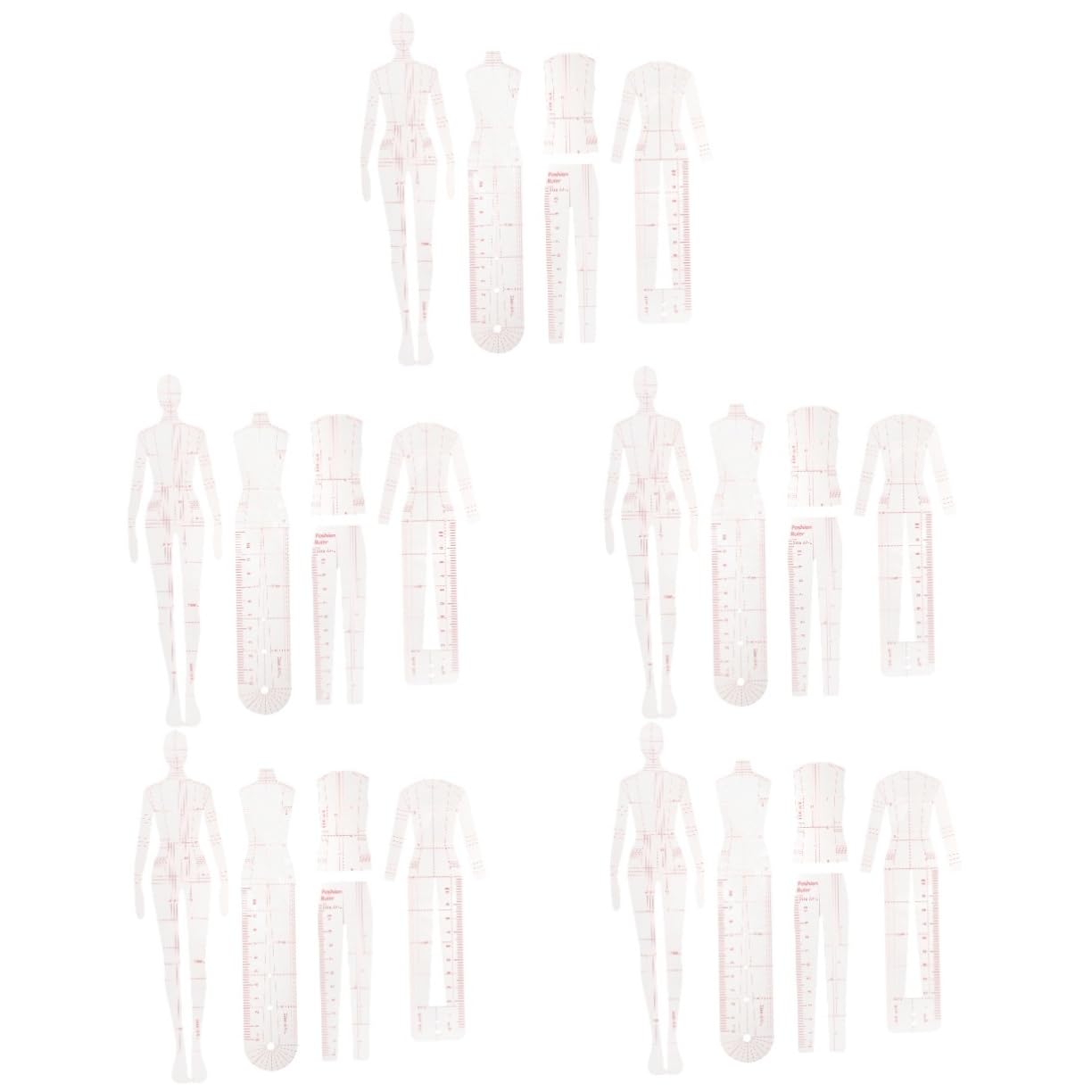 Lurrose 25 Pezzi Patchwork Righello Quilting Righelli Abbigliamento Quilting Modello Righello Modelli Per Cucire Cucito Umanoidi Modelli Abbigliamento Lavorazione Righelli Modelli