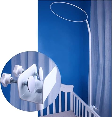 Miniatura 3 de CurcKua Soporte ajustable de metal para mosquitera, 1 unidad, para cuna de bebé, soporte para cuna de bebé, soporte de clip, accesorios de red para