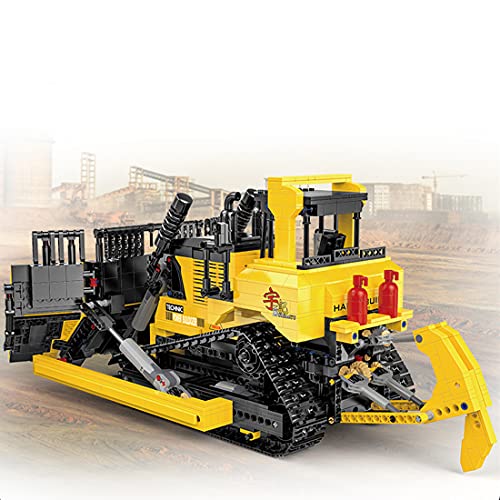YaYashow Technik Bulldozer, RC Bulldozer Baufahrzeug mit APP & 2,4 GHz Fernbedienung, 1866 Klemmbausteine Bausatz… – Bild 4