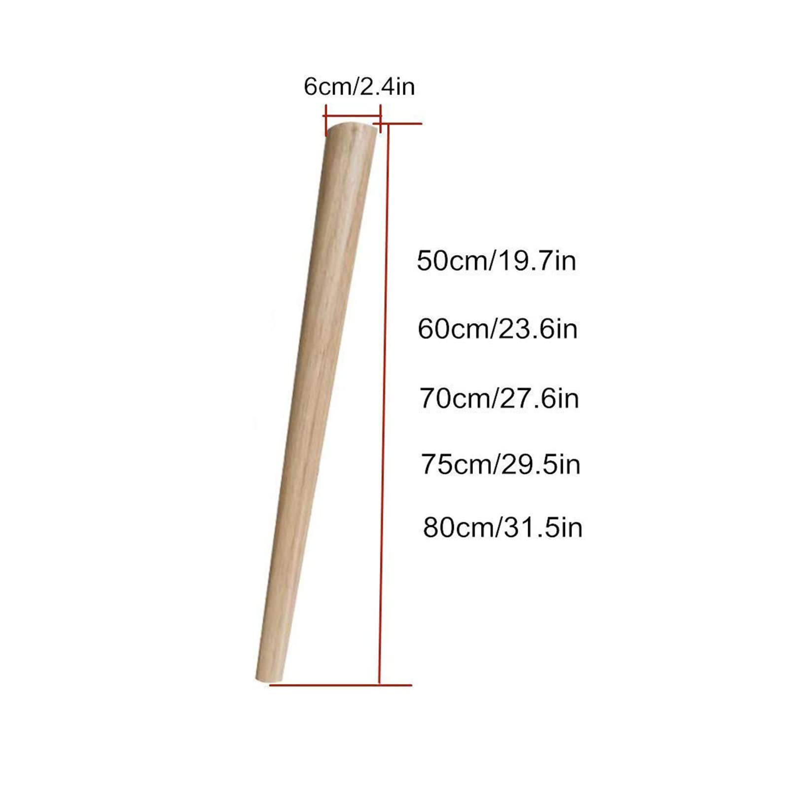 Set di 4 gambe per mobili in legno massello con accessori, piedini in quercia, gambe da scrivania, piedini di ricambio per tavolo da pranzo, gambe per divano, salotto, divano, obliquo, a forma conica,