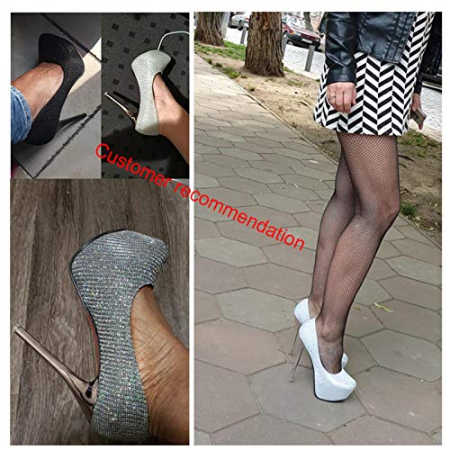 Tacchi Alti in Oro con Plateau Scarpe con Tacco