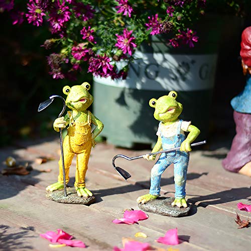 Artisanat résine grenouille statue décorative maison haute finition