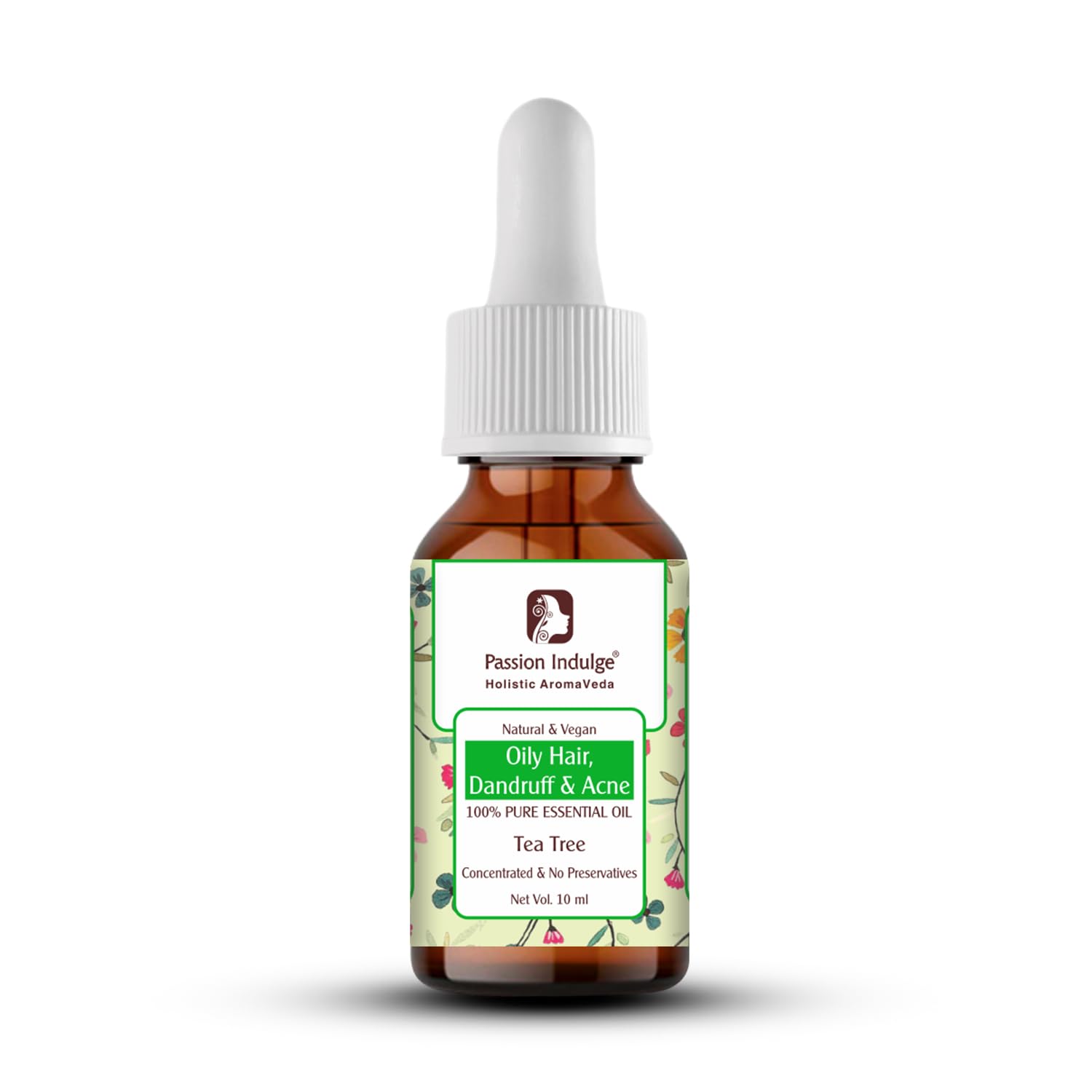 Passion Indulge Natural Tea Tree Essential Oil for Oily Hair Dandruff & Acne | No Preservatives | 100% Vegetarian| Vegan - 10ml-image-48