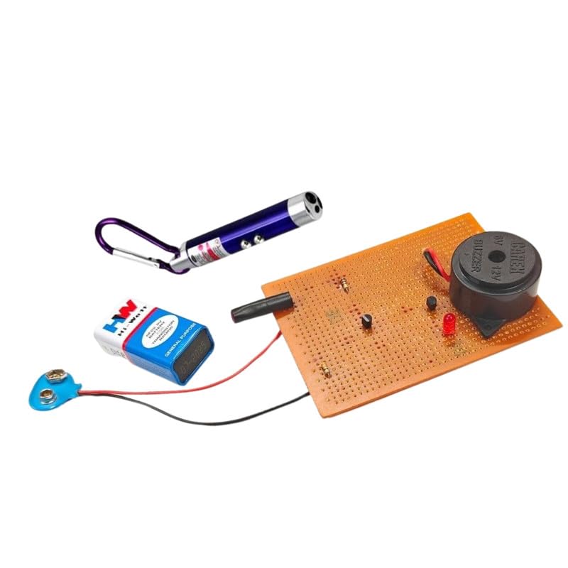ERH India Laser Security Alarm Readymade System Experiment Science Project Working Model Kit for Class 12 School Kids Students.