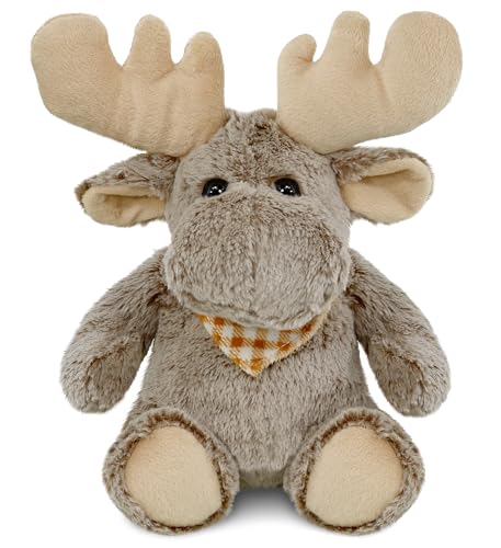 Image of Puzzled Super-Soft Sitting Moose Plush, 11"