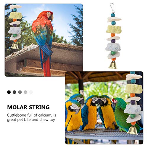 Balacoo Bico Do Papagaio Brinquedo Gaiola de Cálcio Pedra Guarnição Periquitos Contas Ranger Os Dent