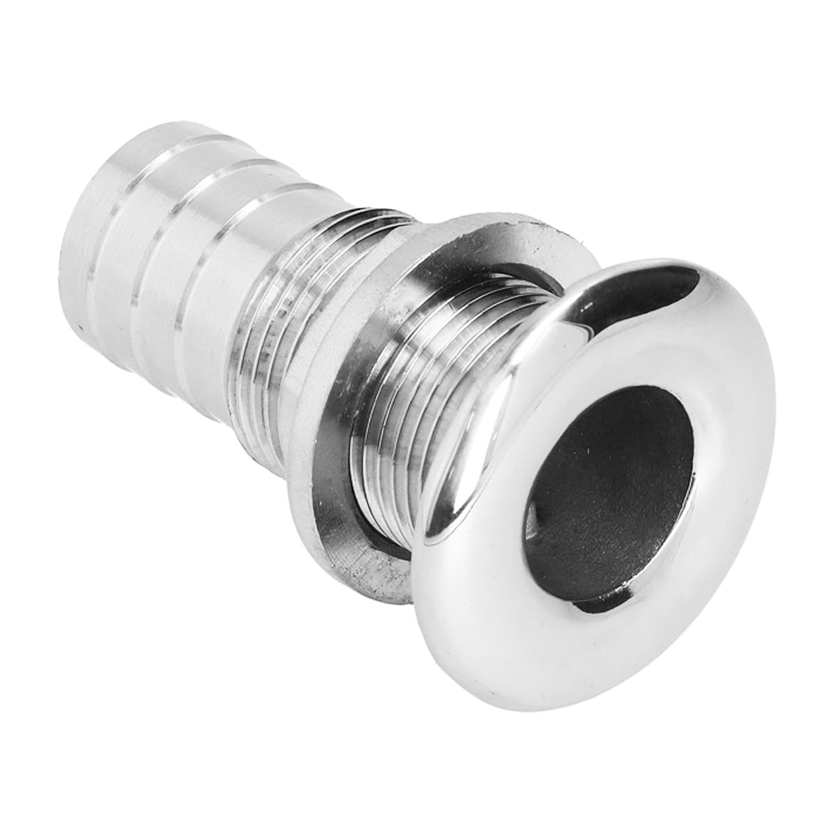 Nicear Boat Hull Drain Pipe Yacht Drainage Accessories 3/4 Inch 316 Stainless Steel Marine Drainage Fitting Plug for Boat Through-Hull Fittings