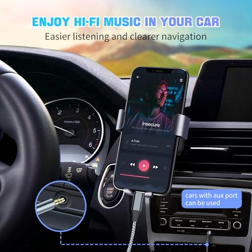 Aux Cable for iPhone in Car, 1.2M Aux to Lightning Cable 3.5mm Jack Headphone Adapter Audio Cord for Car/Headphones/Home Stereo/Speaker Compatible with iPad/iPod/iPhone 14/13/12/11/Pro/Xs/XR/X/8/7 - Image 6