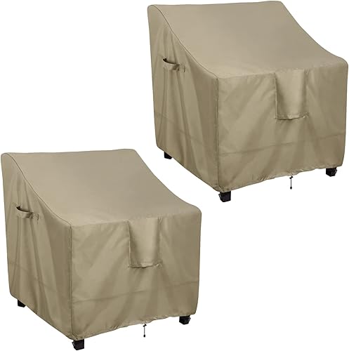 OutdoorLines Funda impermeable para silla de muebles de exterior, resistente a los rayos UV, para muebles de exterior, resistente al viento, funda