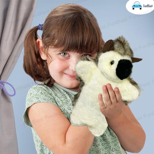 Image of FunBlast Plush Hand Puppets for Kids - Animals Hand Puppet Toys, Soft Hand Puppets for Kids, Story Telling Puppet for Kid, Fun Play Learning Toys (Rat)