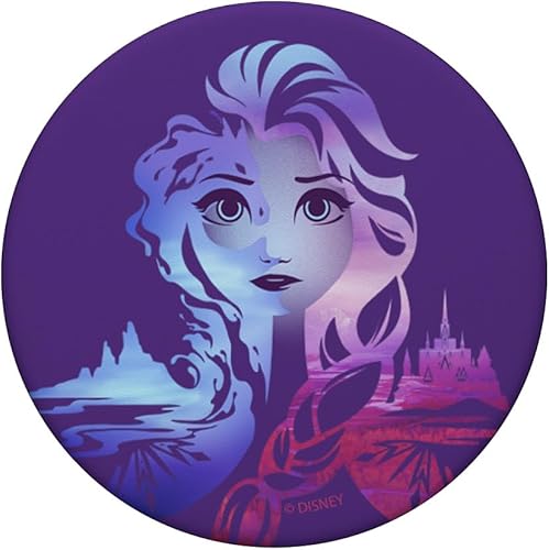 Miniatura 3 de Disney Frozen 2 Elsa - PopSockets de retrato degradado dividido PopGrip agarre intercambiable para teléfonos y tabletas