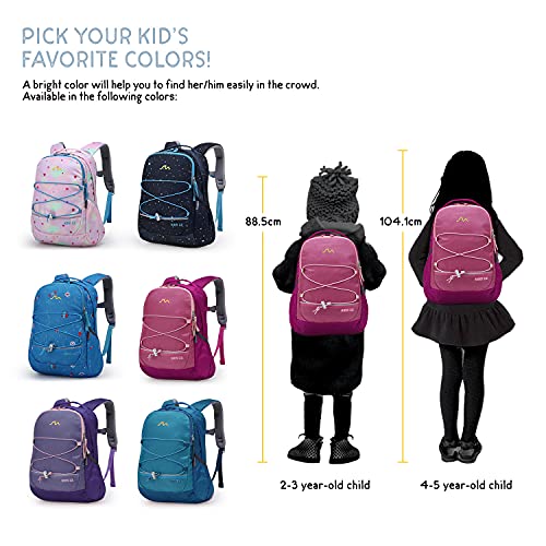 Mountaintop Kids Backpack For Boys Girls Preschool Kindergarten Children Lightweight Daypack, Rose Red 9.8X5.2X15 #TOP4