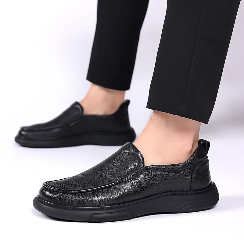 Men's Slip On Oxford Dress Shoes Soft Loafers Men Lightweight Driving Soft Toe Uniform Dress Work Shoe3