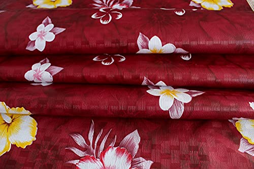 Image of The Furnishing Tree Waterproof Square Shaped Upto 6 Seater Printed Dining Table Cover Size 72x72 inches with White Border Lace