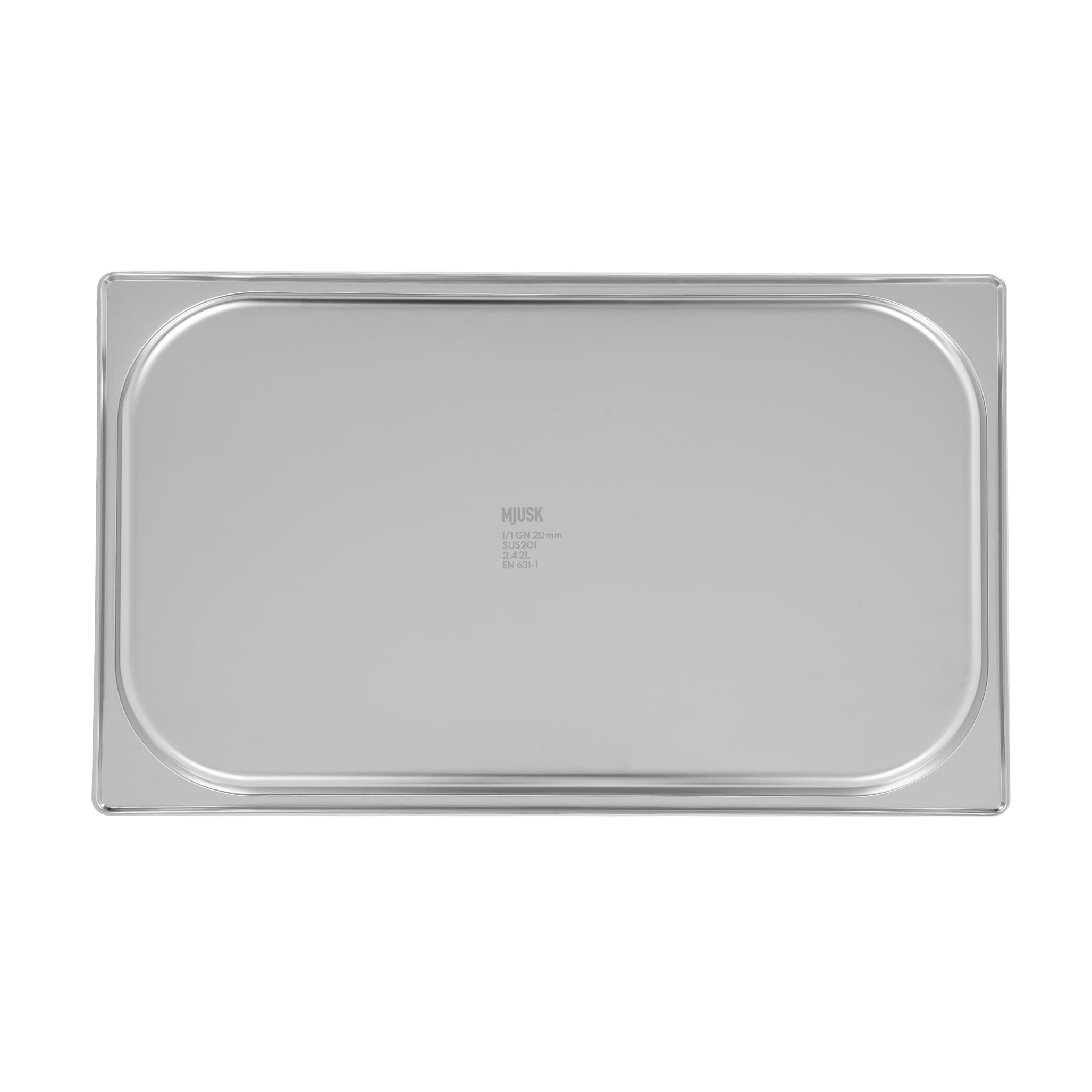 TECHNICA MJUSK Behälter GN 1/1 20 mm aus Edelstahl - Gastro Container stapelbar - Edelstahlwanne Küche - Hitzebeständig -40 °C bis 300 °C - Spülmaschinenfest