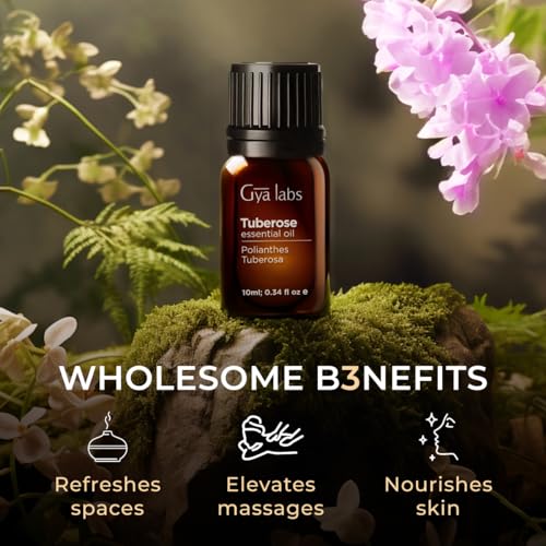 Image of 100% Pure Tuberose Essential Oil - 0.34 Fl Oz - Tuberose Oil for Hair, Skin, Diffuser, Aromatherapy & DIY Candle Making Scent