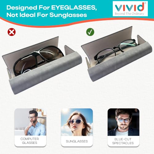 Image of VIVID Unisex Specs Magnetic Eyewear Dabbi Faux Leather Hard Case Cover