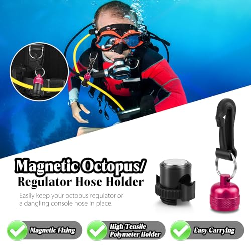 Regulador de buceo pulpos soporte para manguera y esnórquel 2